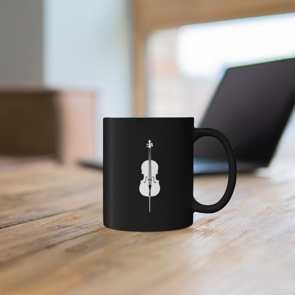 Cello Silhouette - Black 11oz mug