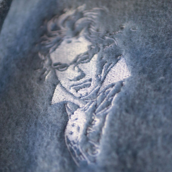 Beethoven - Embroidered Portrait - Sueded Fleece Hoodie