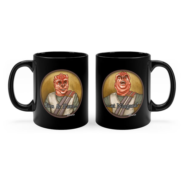 Jim & Pam at Niagara... - Black 11oz mug