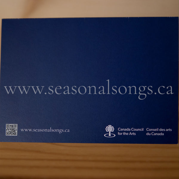 A Winter's Day - 7” x 5” Greeting Card + Digital Download of Seasonal Songs for Southern Ontario