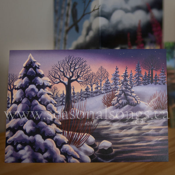 A Winter's Day - 7” x 5” Greeting Card + Digital Download of Seasonal Songs for Southern Ontario
