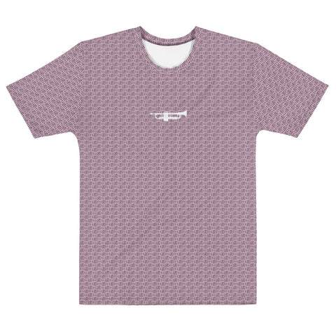 ICIH2P - Trumpet + Tiny Text - Men's Pink Short Sleeve T-shirt