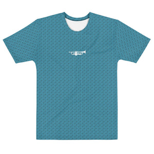 ICIH2P - Trumpet + Tiny Text - Men's Cerulean Short Sleeve T-shirt