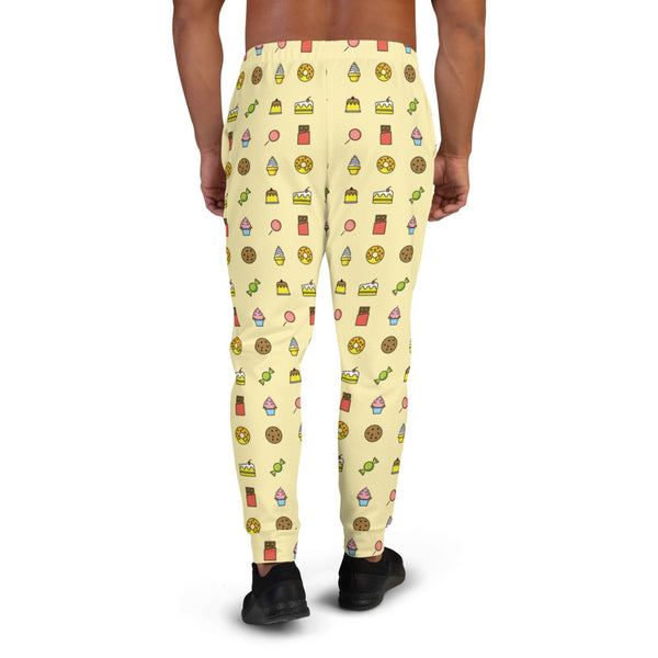 Life Begins at Confection - Men's Light Yellow Jogger Pants