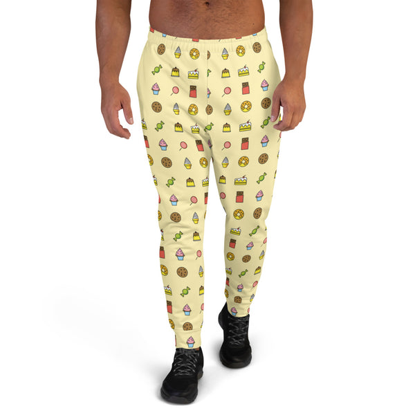 Life Begins at Confection - Men's Light Yellow Jogger Pants