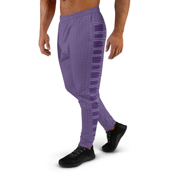 ICIH2P - Piano - Tiny Text - Men's Purple Jogger Pants