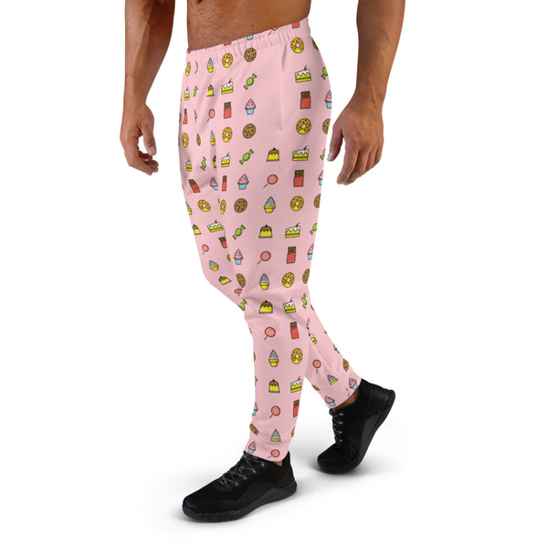 Life Begins at Confection - Men's Pink Jogger Pants