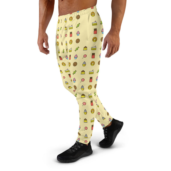 Life Begins at Confection - Men's Light Yellow Jogger Pants