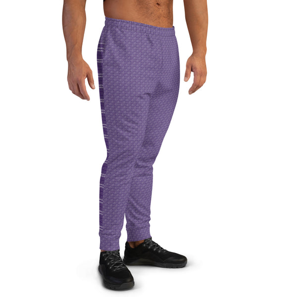 ICIH2P - Piano - Tiny Text - Men's Purple Jogger Pants