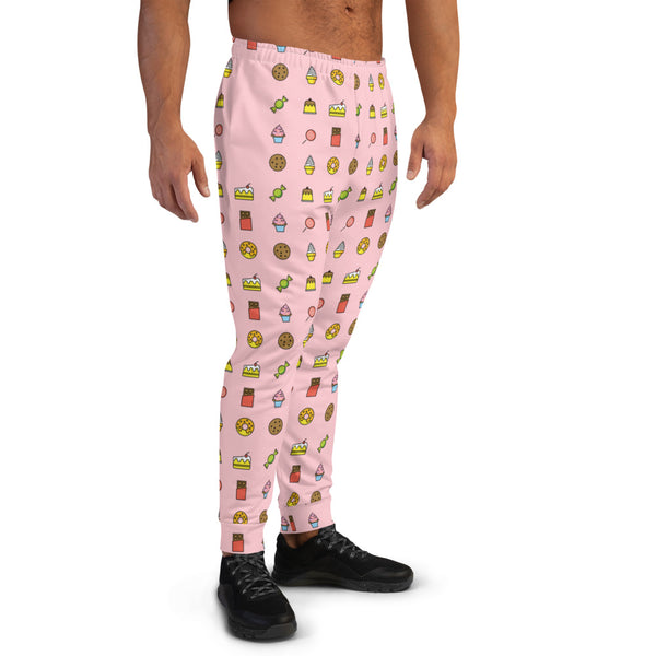 Life Begins at Confection - Men's Pink Jogger Pants