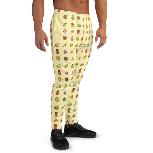 Life Begins at Confection - Men's Light Yellow Jogger Pants