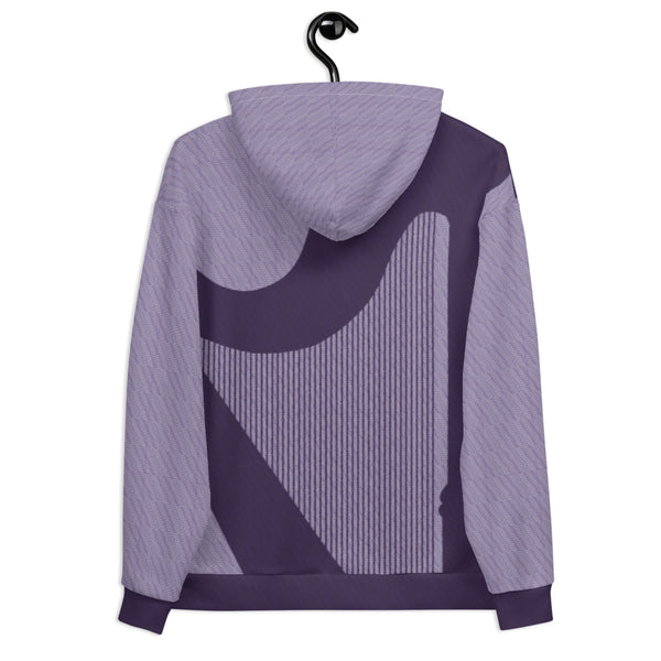 ICIH2P - Tiny Text Pattern - Harp - Purple Hoodie