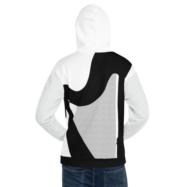 ICIH2P - Harp Silhouette + Tiny Text Strings - White Hoodie