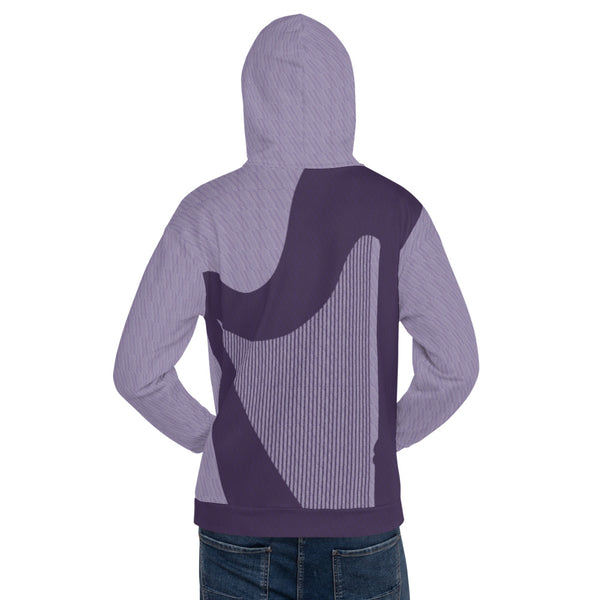 ICIH2P - Tiny Text Pattern - Harp - Purple Hoodie