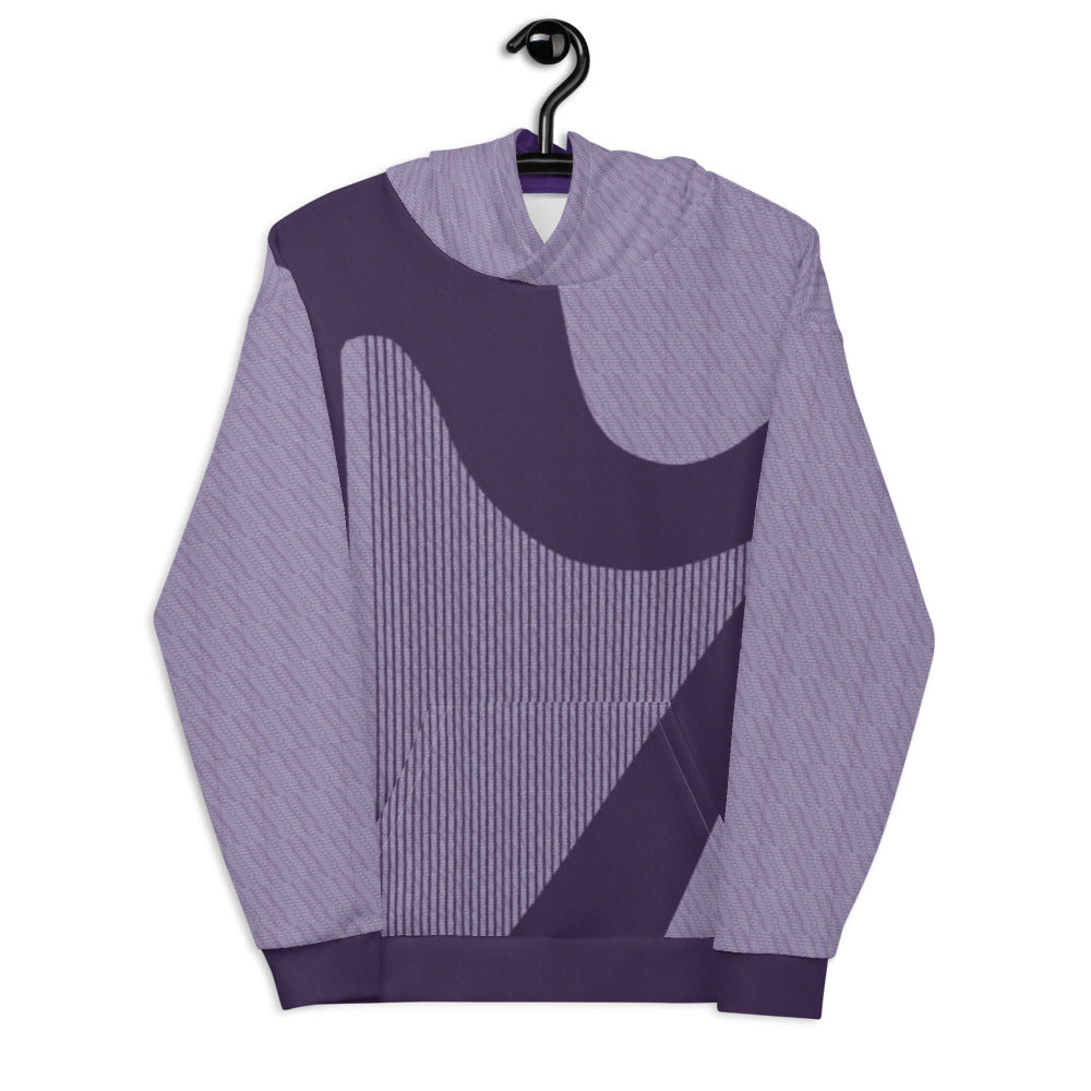 ICIH2P - Tiny Text Pattern - Harp - Purple Hoodie