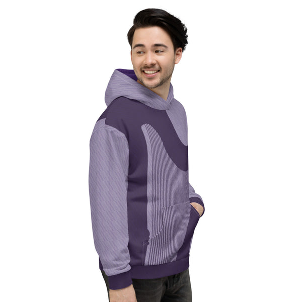 ICIH2P - Tiny Text Pattern - Harp - Purple Hoodie