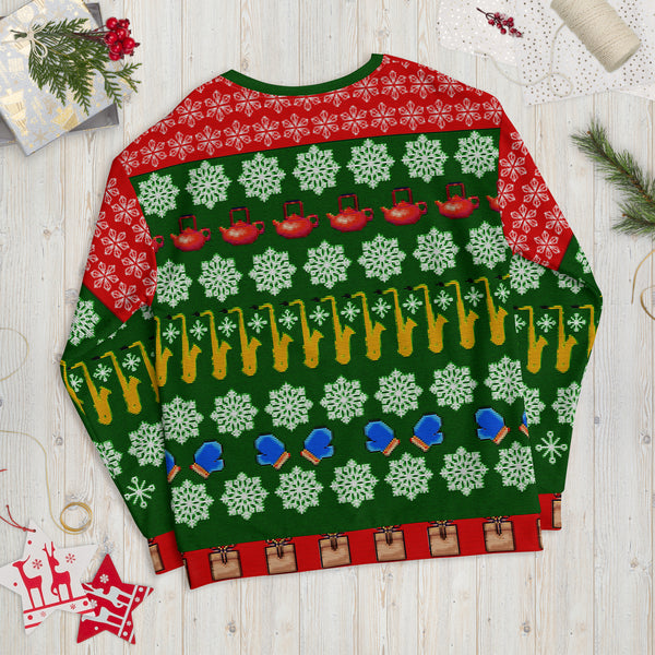 Coltrane - Faux Ugly Christmas Sweater (Printed Sweatshirt)