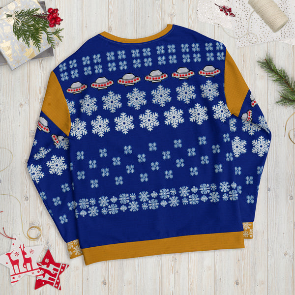 Take Us to Your Lieder - Franz Schubert - Faux Ugly Christmas Sweater (Printed Sweatshirt)