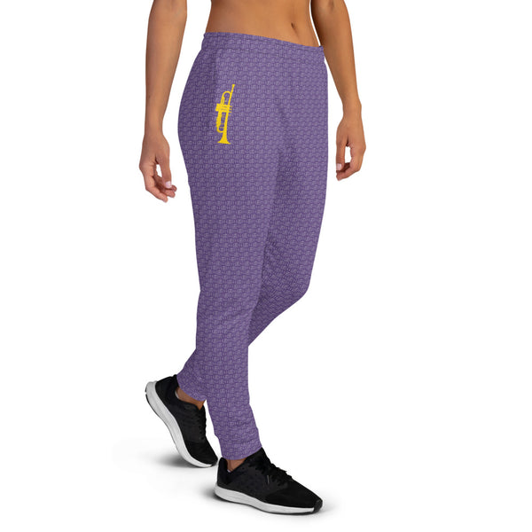 ICIH2P - Trumpet + Tiny Text - Women's Purple Jogger Pants