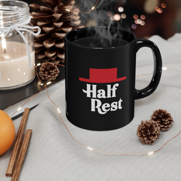Half Rest - Black 11oz mug