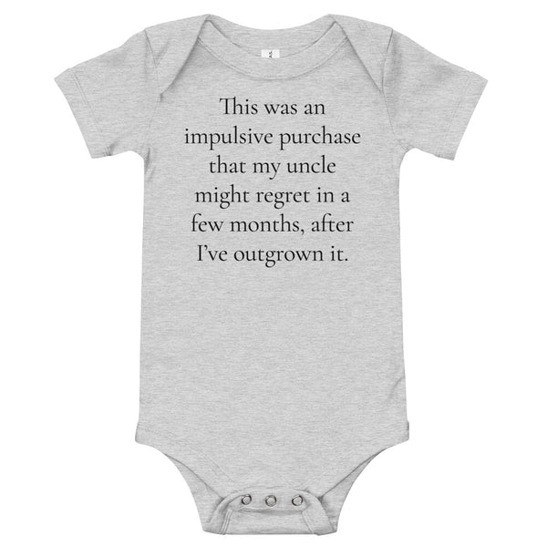 Honest Baby Short Sleeve Onesie (from Uncle)