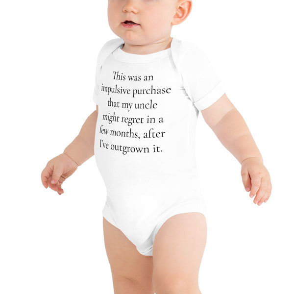 Honest Baby Short Sleeve Onesie (from Uncle)