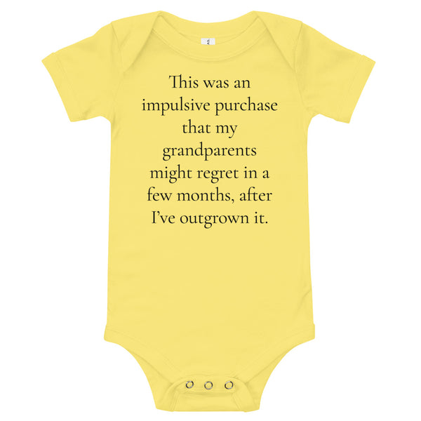 Honest Baby Short Sleeve Onesie (from Grandparents)