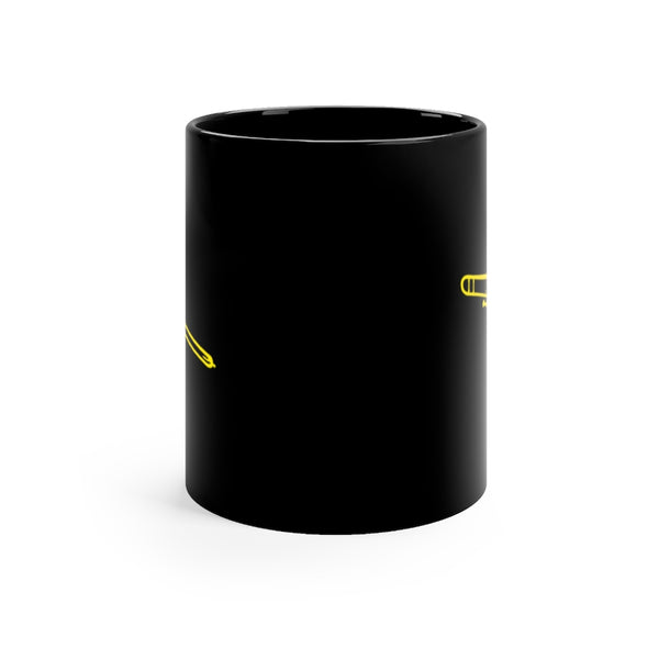 Trombone Silhouette - Black 11oz mug