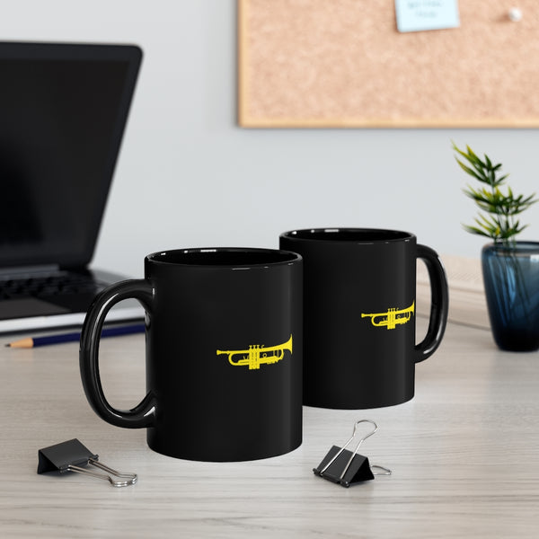 Trumpet Silhouette - Black 11oz mug