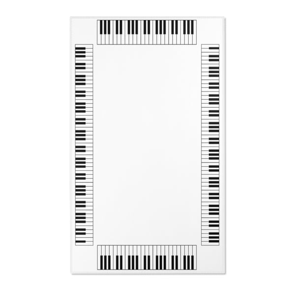 Piano Keyboard Area Rugs