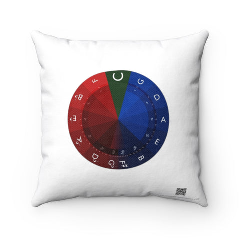 Circle of Fifths Square Pillow