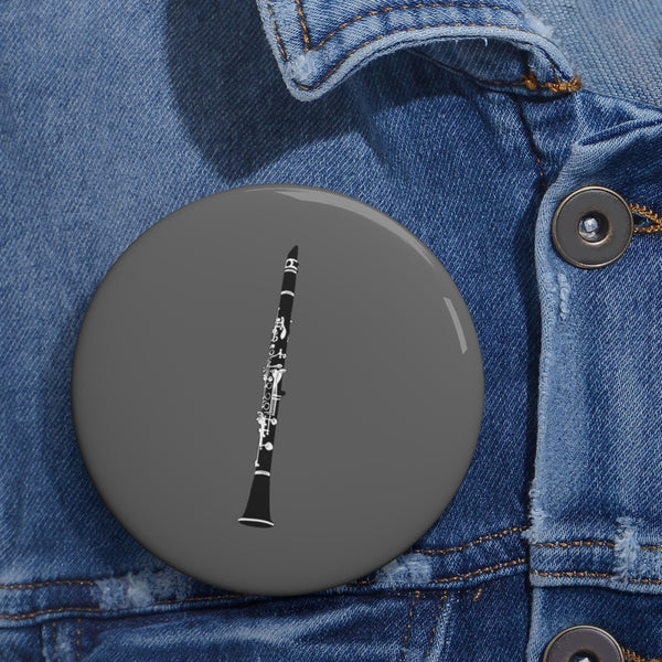 Clarinet - Grey Pin Buttons