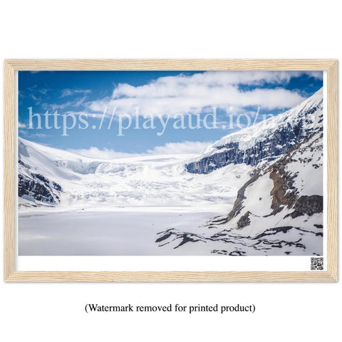 Columbia Ice Fields -  Northwest Passage 2021 Series - 18"x12" Premium Matte Paper Wooden Framed Poster