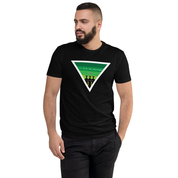 ICIH2P - Brass Valves - Green Triangle - Men's Short Sleeve T-shirt