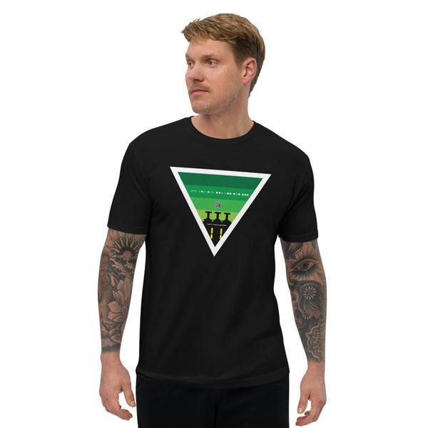 ICIH2P - Brass Valves - Green Triangle - Men's Short Sleeve T-shirt