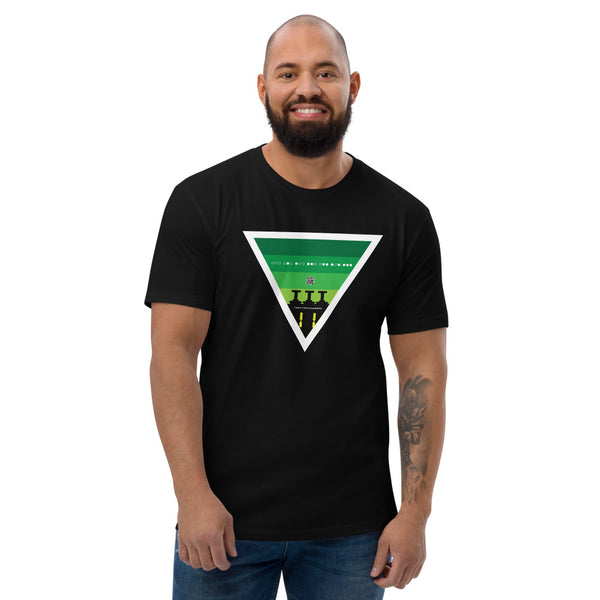 ICIH2P - Brass Valves - Green Triangle - Men's Short Sleeve T-shirt