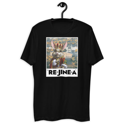 The Jackrabbit King of Re-jine-a - Men's Short Sleeve T-shirt