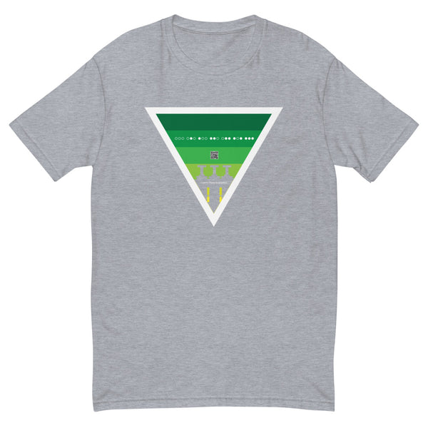 ICIH2P - Brass Valves - Green Triangle - Men's Short Sleeve T-shirt