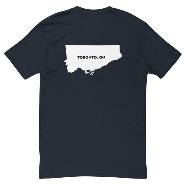 Tronna (Toronto Map Back) - Men's Short Sleeve T-shirt