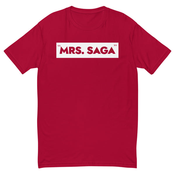 Mrs. Saga - Men's Short Sleeve T-shirt (Maple Leaf Back)