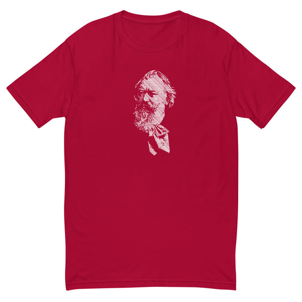 Johannes Brahms - Tiny Text Portrait - Men's Short Sleeve T-shirt