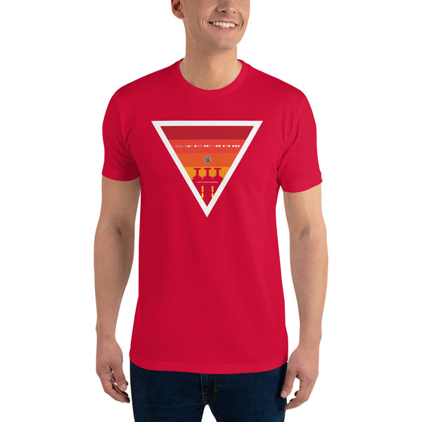 ICIH2P - Brass Valves - Warm Triangle - Men's Short Sleeve T-shirt