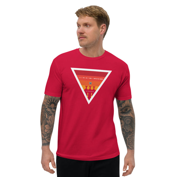 ICIH2P - Brass Valves - Warm Triangle - Men's Short Sleeve T-shirt