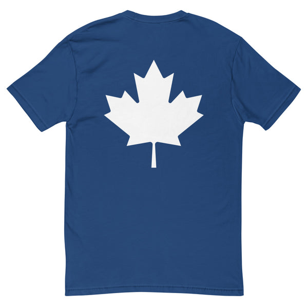 Mrs. Saga - Men's Short Sleeve T-shirt (Maple Leaf Back)