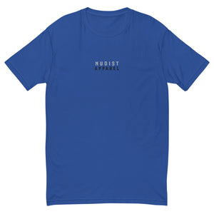 Nudist Apparel - Men's Embroidered Short Sleeve T-shirt