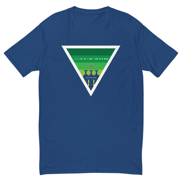 ICIH2P - Brass Valves - Green Triangle - Men's Short Sleeve T-shirt