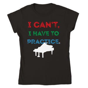 icantihavetopractice - piano - Womens Crewneck T-shirt