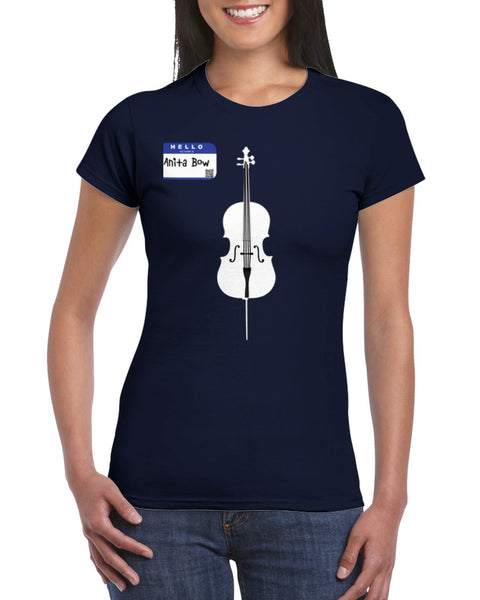 Anita Bow (Cello) - Womens Crewneck T-shirt