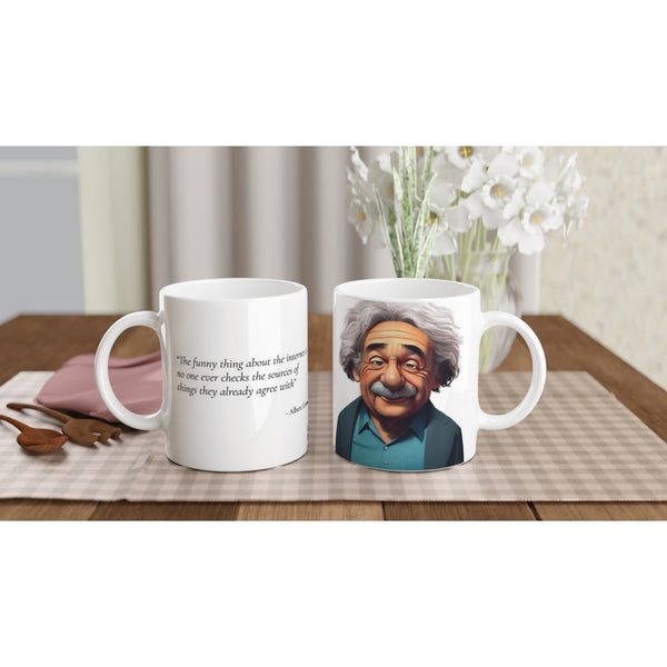 Einstein and the Internet - 11oz Ceramic Mug