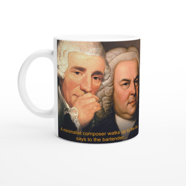 Haydn + Bach - Fill up glass White 11oz Mug